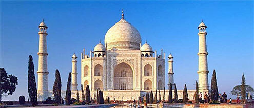 Taj Mahal i Agra, Indien.