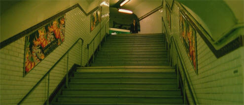 Metroen - fra sekvensen hvor Amélie for første gang møder Nino Quicampoix