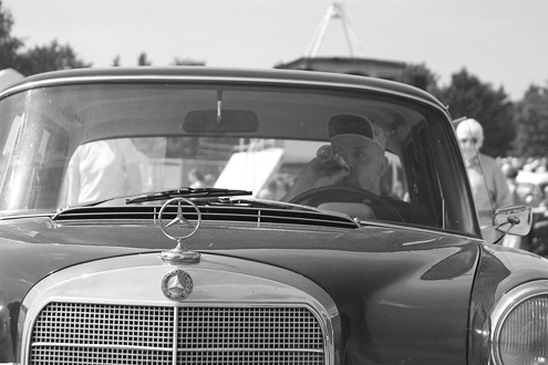 Mercedes, markedsplads i Græsted.