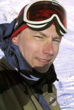 Undertegnet på ski i Val d'Isere 2001. Billedet er taget ved bunden af La Grande Motte (Tignes).