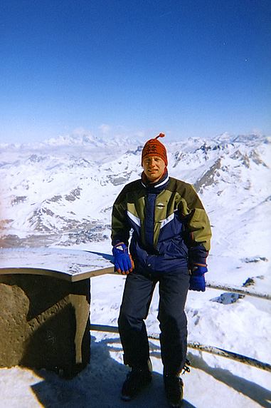 Mig selv på toppen af Cime Caron (3195 m)
